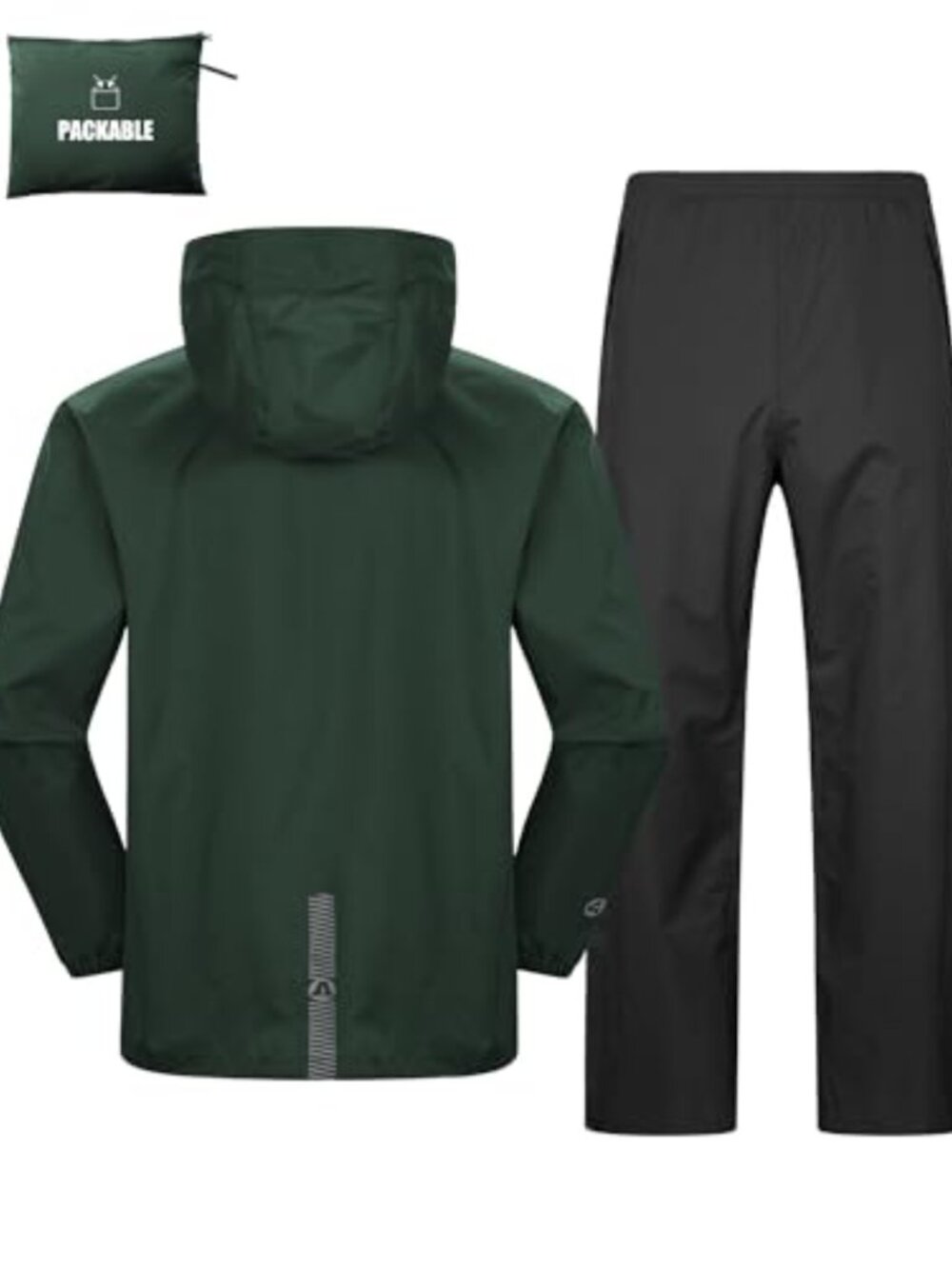 Men's Waterproof Packable Rain Suit Jacket & Pants Golf Rain Gear